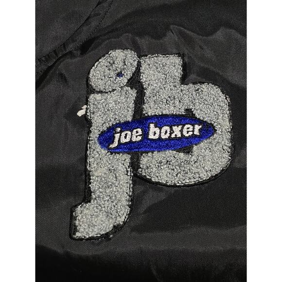 Vintage Joe Boxer Anorak Jacket Men's XL Embroidered Flanel Lined Blue - Picture 8 of 8